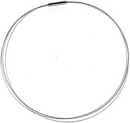 AQT Women's Necklace 09.016, 4 strands with bayonet clasp, stainless steel, length 45 - 60 cm (50)