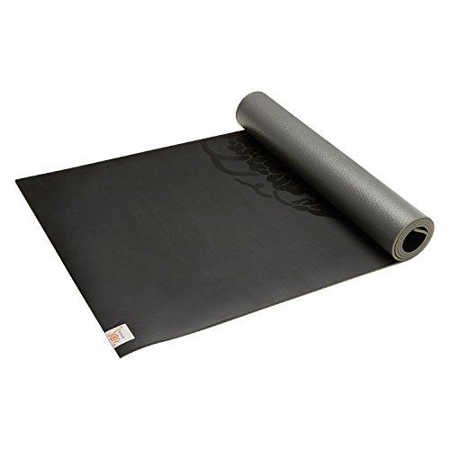 Gaiam  Estera de yoga de agarre, Unisex, negro, 68-Inch x 24-Inch x 5mm