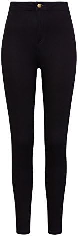 Ex High Street Brand High Waist Denims - Stretchable Skinny Jeggings with Button and Zip Fastening Jeans | Womens Apparels