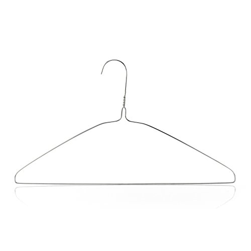 Hangerworld 10 Stück verzinkte Silber Metall Kleiderbügel - Für den Heimgebrauch, Reinigungen oder Einzelhändler - ca. 41cm.