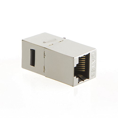 CableCreation 5-PACK Cat5e Geschirmt Inline Modular-Koppler mit Keystone Latch, RJ45 Modular-Koppler für Panel Verbindung, Cat5e 8P8C Buchse auf Buchse Klasse D - 3