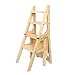 Produktbild Leiter Klappleiter Trittleiter Kleine Riesenleiter Bad Hocker Outdoor Camping Klappstuhl Angeln Stuhl Tragfähigkeit 100 Kg (Color : Beige, Size : 38 * 46 * 90.5CM)