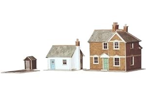 Superquick Station Masters House and Crossing Keepers Cottage 1/72 OO/HO - Card Kit