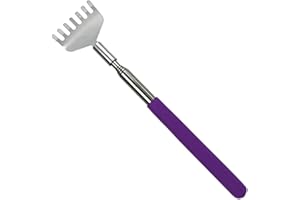 Gratte-dos Extensible Portatif, Grattoir pour Le D'Ours, Grattoir Télescopique pour Le Dos en Acier Inoxydable