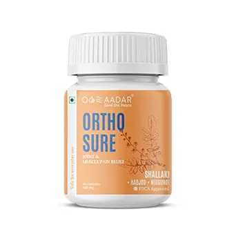 AADAR ORTHO SURE | Joint & Muscle Pain Relief Capsules | 60 Capsules