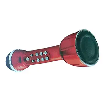 Groeien Handheld Wireless Microphone Mic with Audio Recording Bluetooth Speaker & Karaoke Feature for All Smartphones