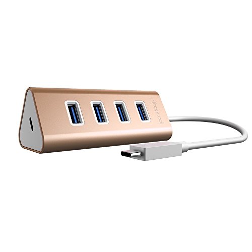 dodocool USB Typ C auf 4 Port USB 3.0 Hub Adapter mit USB C Female Charging Port Power Delivery PD für neue MacBook/MacBook Pro - 2