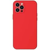Baseus Liquid Silica Gel, iPhone 12 Pro Cep Telefonu Kılıfı, Kırmızı