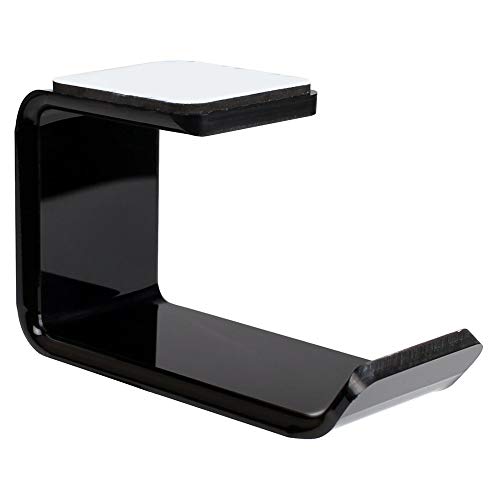 Preisvergleich Produktbild Alxcio widerstandsfähiger Kopfhörer Headset Kleiderbügel Wand Schreibtisch Halterung Headset Ständer Aufkleber L Form Halterung Kopfhörer Kleiderbügel Zubehör