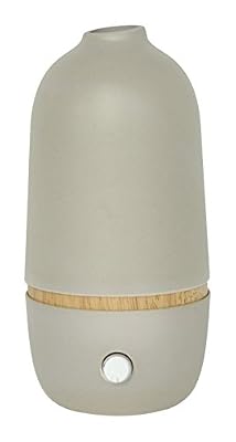 Onabyekobo 93279 Ona Stone Diffuseur d'Huiles Essentielles par Nébulisation Bambou/Verre 10 x 10 x 20,5 cm