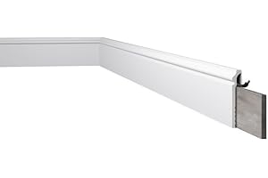 NOEL & MARQUET CF3 WALLSTYL Cubre zócalos - 120 x 22 x 2000 mm - NOËL & MARQUET - una marca de NMC - Poliestireno de alta densidad