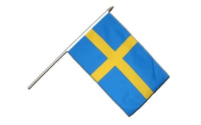 Stockflagge Schweden - 30 x 45 cm