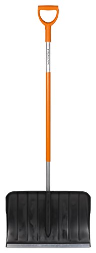 Fiskars Schneeräumer für kleine und große Schneemengen, Blattbreite 52 cm, Kunststoff-Blatt/Aluminium-Stiel, Schwarz/Orange, SnowXpert, 1003469 - 2
