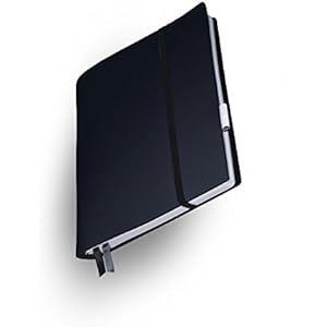 Whitebook Soft S201-SL, modulares Notizbuch, Veaux Prestige, geschnitten, schwarz, 240 S. Papier FSC (iPad Air & Samsung Tab 9.7