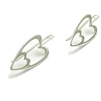 Leichte silber ohrringe herzen 925 Empress jewellery