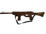 Gummiband Sturmgewehr Holz Kalaschnikow AK-47 Pistole Revolver Cowboy Indianer Räuber Gendarme Duellpistole Karneval Fasching Party Spiel von MEIERLE & Söhne