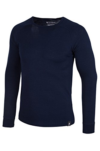 Mountain Warehouse Merino Langärmliger Herren-Pullover mit Rundhalsausschnitt Base Layer Thermo Unterwäsche - 5