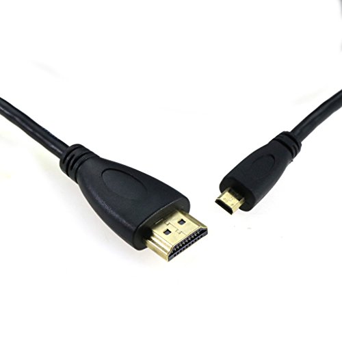 QHGstore 0.5m MICRO HDMI-HDMI-Kabel mit Ethernet-Gold überzogen für Handys - 2