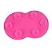 Lalang Silicone Makeup Brush Cleaning Mat Brush Scrubber Board Cosmetic Clean Tool (pink)