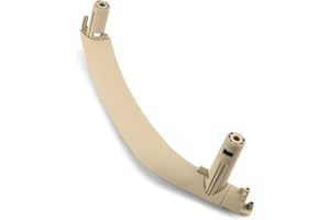 MKptopia 3 poignées de porte intérieure de voiture ABS gauche et droit panneau intérieur couvercle d'empilage pour accoudoir compatible avec B-MW X5 X6 F15 F16 2014 2015 2016 2017 2018-huître-LHD