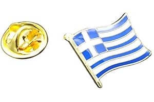 GEMELOLANDIA Spilla con Bandiera Mastil Grecia 16 x 15 mm | Spille regalo Originali | Per camicie, vestiti o per il tuo zaino | Regali unici e speciali