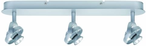 Paulmann Leuchten MAC ² RD Bar for 3x 20 Watt GU4 230 / 12 Volt Bulbs / 60 VA Transformer Power / Plastic 66628 Matte Chrome