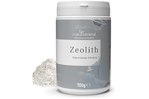 ‎NATURETREND naturetrend Zeolith Pulver 700g - Naturrein mit 94% in Premium-Qualität - Extra fein gemahlen Reines & naturbelassenes Vulkangestein