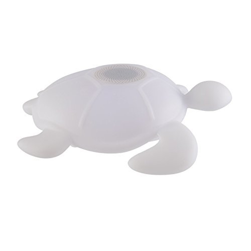 Bigben Sound BTLSTURTLE - Altavoz Wireless Luminoso Tortuga portátil (15 W, Puerto USB, Jack 3.5 mm, Bluetooth, Resistente al Agua, Distintos Colores y Efectos Luminosos), Color Blanco