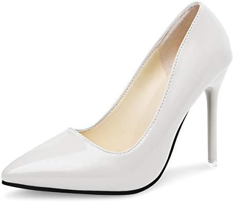 Kivors Womens Ladys High Heel Shoes, Stylish High Heel Pointed Closed Toe on Pumps Party Work Evening Party Christmas Party Prom Wedding Bridal Court Shoes Pumps Size