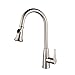 Produktbild Küchen- Spültischarmatur Küchenarmaturen mit Pull Down Sprayer Edelstahl Nickel gebürstet Warm & Cold Water Kitchen Sink Wasserhahn mit Zwei-Funktions-Düse Einhand-Küchenarmatur mit Sprayer Küche Arma