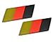 Price comparison product image 2 x (Pair/Set of 2) GERMAN GERMANY FLAG Emblem Badge Nameplate Decal Rare for Porsche 356 911 912 930 914 924 928 944 959 968 Boxter Carrera GT Cayenne Cayman Panamera European Euro