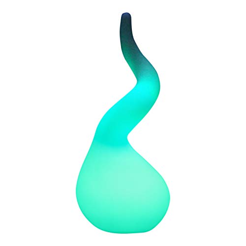 70cm Lampada Terra Design Spirale Ricaricabile per Salotto, Esterno, Giardino - Luce Pavimento + Telecomando di PK Green