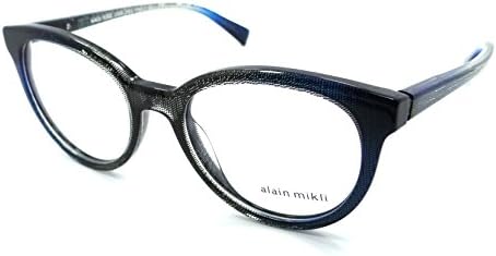 Alain Mikli Rx Eyeglasses Frames A03070 006 52-19-140 Dot Black/Blue Italy