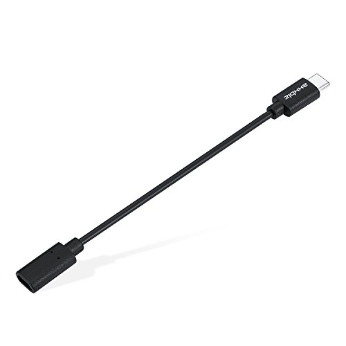 Axxbiz® CableBiz-C005 USB 2.0 Type-C (USB-C) auf Micro-USB (FeStecker Adapter) Laden und Synchronisieren – Sicheres Laden durch 56k Ohm Widerstand – 15 cm – Schwarz - 4