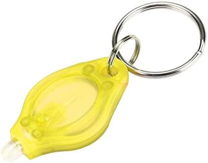 Best Gifts, Diadia New Mini Micro LED Keychain Key Ring Flash Bright Flashlight EDC Tool for Camping/Hunting/Hiking, Emergency use (Yellow)