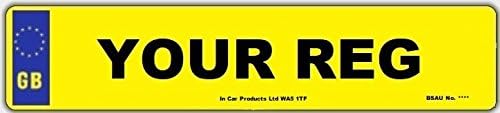 Inex Rear Standard GB MOT UK Road Legal Car Van Reg Registration Number Plate