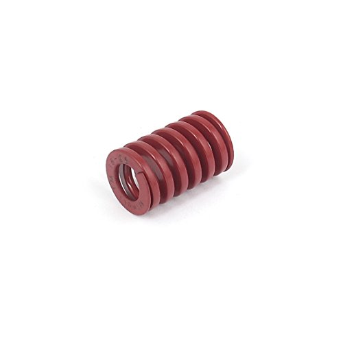 Preisvergleich Produktbild sourcingmap® 16mmx25mm Chrom legierter Stahl mittlerer Last sterben Feder rot Standard JIS