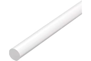 TOP-VIGOR 4Pcs Acrylic Round Rod, 3mm Diameter 200mm Length Clear Acrylic Dowel Rods Round Sticks, Solid Plastic PMMA Bar Strip for DIY Crafts Lighting Gardening Decorations Cake Topper Rod