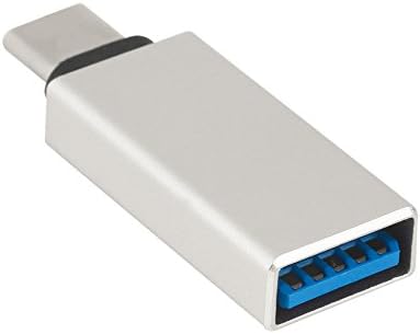 ECVILLA Type-C to Micro HyperDrive USB 3.0 Adapters for 12" MacBook, ChromeBook ,Pixel, Nexus 5X, Nexus 6P, Nokia N1, OnePlus 2 and More (Silver)