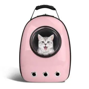 The DDS Store Pet Portable Carrier Space Capsule Backpack, Pet Bubble Traveler Knapsack Multiple Air Vents Waterproof Lightweight Handbag for Cats Small Dogs & Petite Animals
