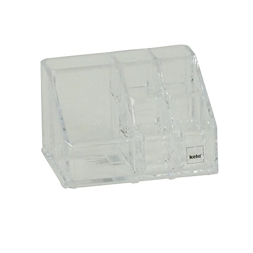 Kela 21965, Kosmetikbox, Kunststoff, 11,5x 9x 7 cm, Melina, Transparent - 3