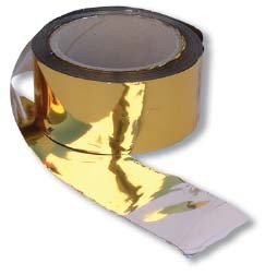 Flores Cortés - Banda espantapajaros 100mx50mm oro/plata