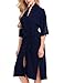 Produktbild Dame Morgenmantel Kimono Bademantel Satin V-Ausschnitt Nachtwäsche Robe Kurzarm Nachthemd Brautjungfer Brautdusche Geschenk Wellness Junggesellenabschied Schlafanzüge mit Gürtel
