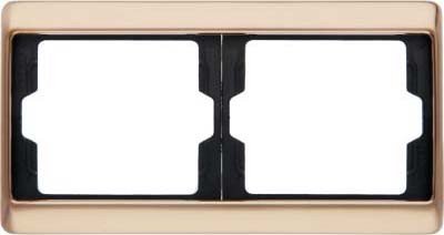 Preisvergleich Produktbild Hager ARSYS Rahmen 2 Elemente Horizontal Kupfer