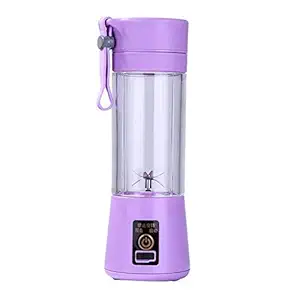 Atehsmart Plastic Portable USB Electric Smoothie Shaker and Maker, Blender Juice Cup, Purple