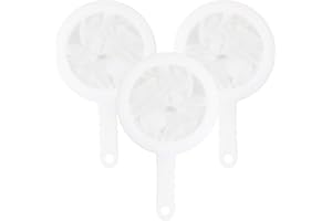 DOULEIN Nylon Fine Mesh Strainer Set，3PCS 120/200/300 Mesh Plastic Fine Mesh Colander with Press Rod Ultra-Fine Nylon Mesh Sieve Household Sieve for Juice Tea Coffee Oils