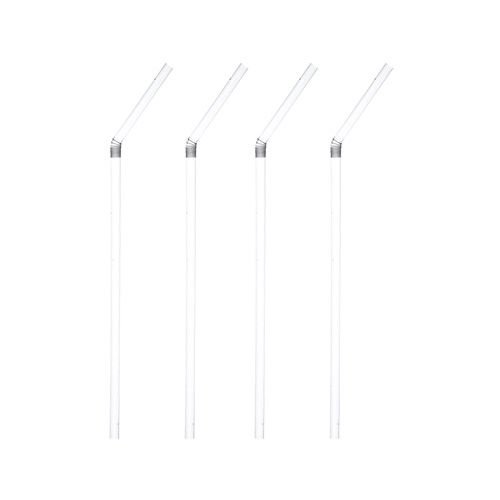 1000 Trinkhalme, flexibel Ø 6 mm · 21 cm transparent Strohhalme