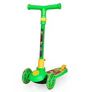 Tazomi Kids Road Runner Scooter, Skating Ride on, Scratch Free with 4 Adjustable Level Handlebar & Foldable Design Scooter for Kids Above 3 Years