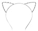 niceeshop(TM) Party Crystal Pearl Shot-in Cat Ears Child Adult Hair Band Fancy Dress Costume Cosplay-Silver