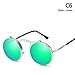 Produktbild ZHOUYF Sonnenbrille Fahrerbrille  Mode Polarisierte Steampunk Stil Clamshell Flip Up Sonnenbrille Vintage Runde Marke Design Sonnenbrille Oculos De Sol, F